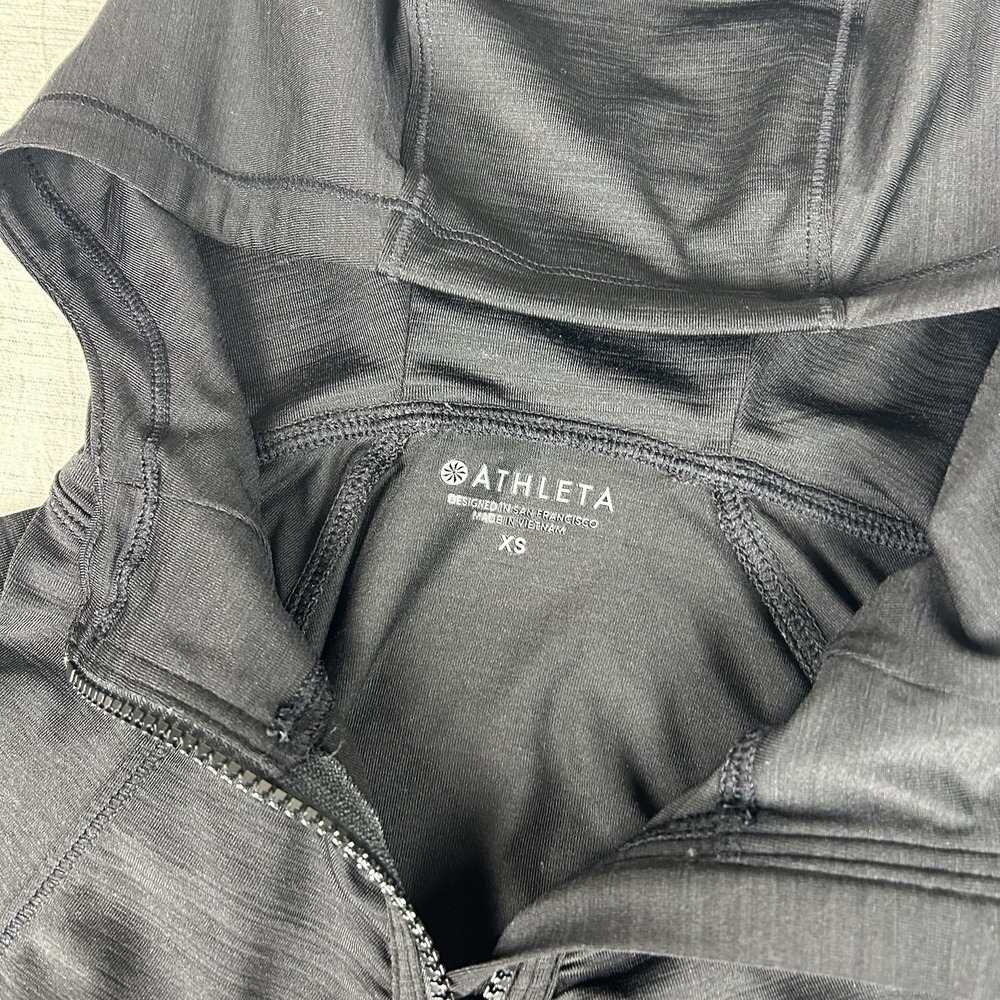 Athleta Women's Crosscurrent SPF Zip-Up Jacket Size XS, Black - Picture 5 of 5